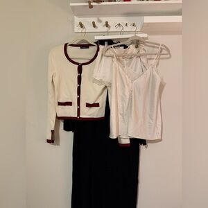 Women bundles of 4 pieces Zara Etams EUC and Everlane 100% cashmere dress NWT